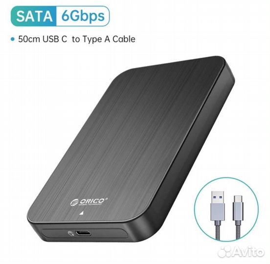 Чехол-адаптер orico для HDD 2,5 SATA, USB 3,0