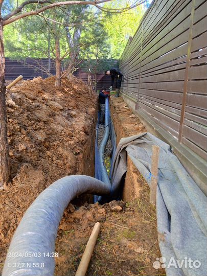 Копка траншей вручную