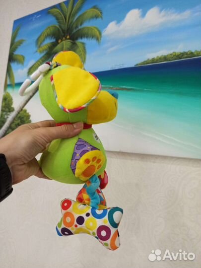 Игрушка Lamaze собака шуршащая и звенящая