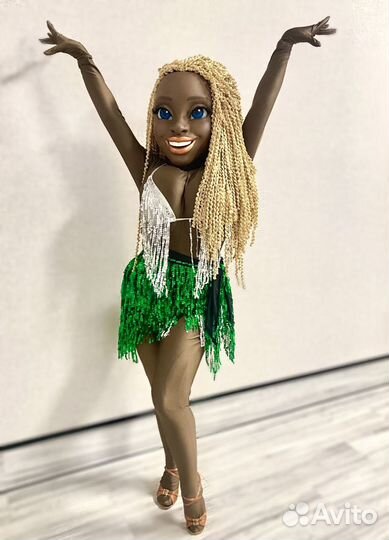 Ростовая кукла, шуточный стриптиз. Мулатка