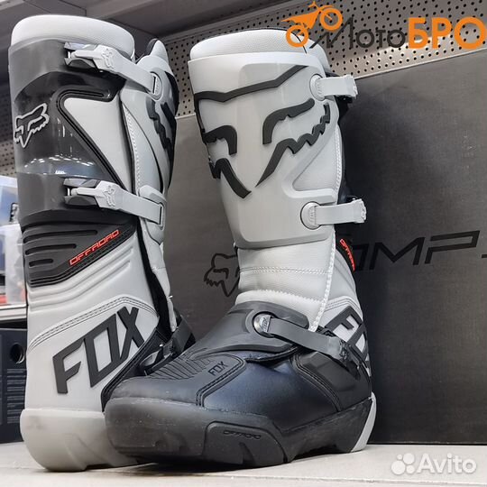 Мотоботы эндуро FOX серые
