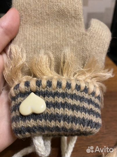 Варежки зимние детские и перчатки женские