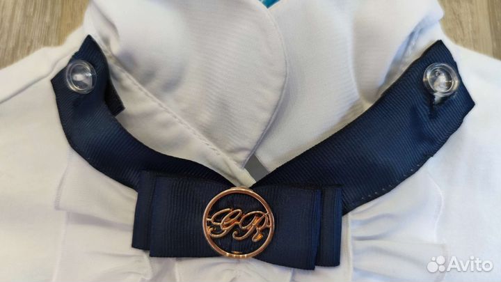 Школьная нарядная блузка для девочки р. 146