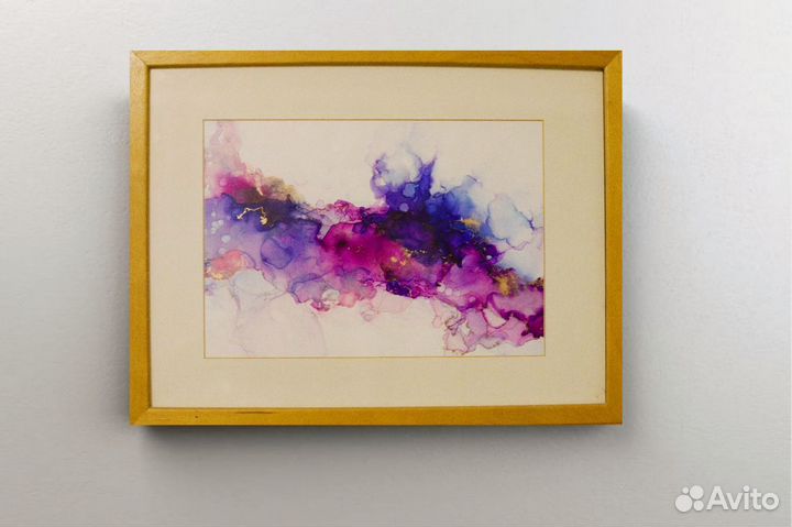 Картина интерьерная спиртовыми чернилами