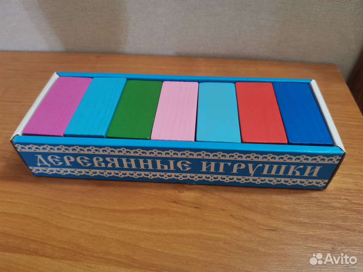 Цветные деревянные плашки Томик