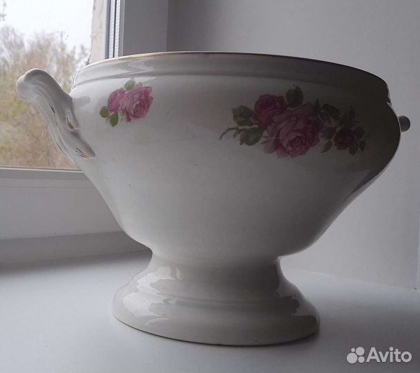 Супница, 1920-е годы, антиквариат, з-д Буды СССР