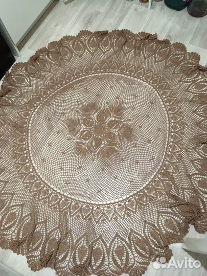 Скатерть вязанная крючком