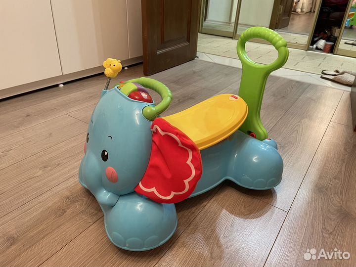 Слон каталка fisher price