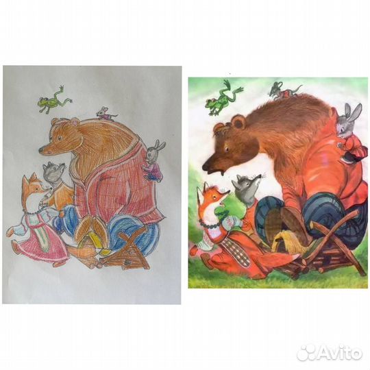 Рисунки на заказ для дет сада и школы