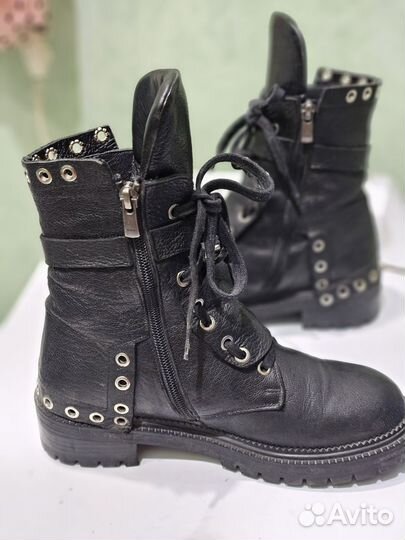 Ботинки кожаные зимние 36рр