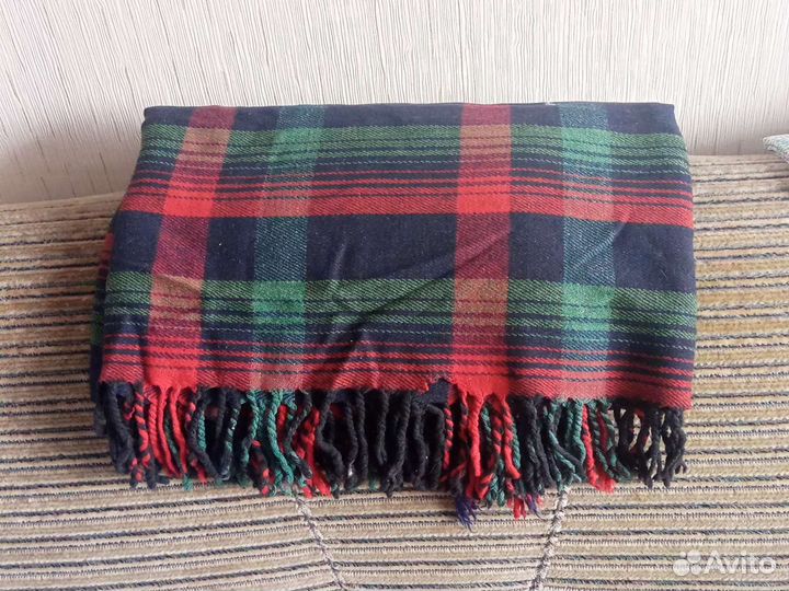 Платок старинный шерстяной большой