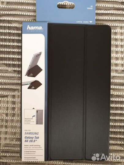 Чехол-книжка Hama для Samsung Galaxy Tab S6 новые