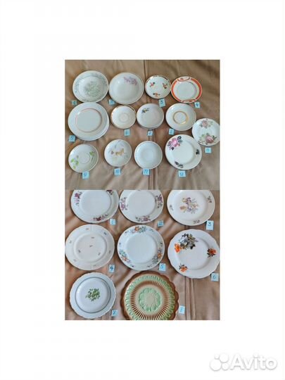 Блюдца,тарелки Хайта,Дулево и др