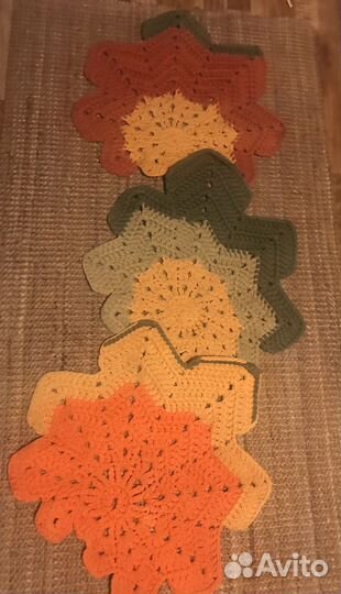 Коврики листья 3шт