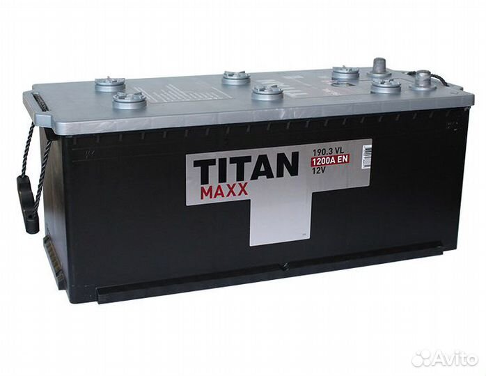 Аккумулятор на еврофуру titan maxx 190 А.ч. о.п