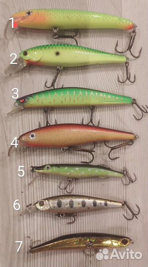 Воблеры оригинал, тейлы