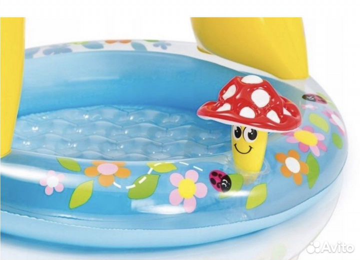 Бассейн детский с крышей гриб intex 57114NP