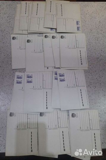 Открытки новогодние ссср, Чистые 40шт