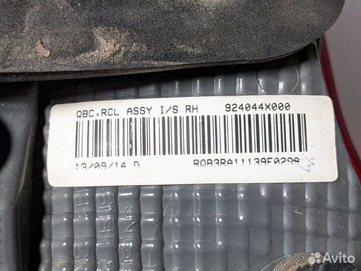 Фонарь задний правый Kia Rio седан 2014