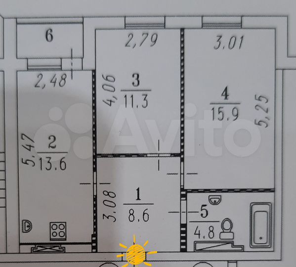 2-к. квартира, 56 м², 14/21 эт.