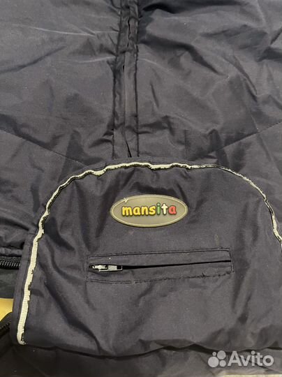 Меховой конверт в коляску овчина