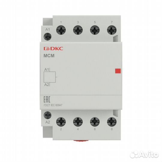 Контактор модульный 4но MCE 4P 63А управляющ. напряжен. 240В 50Гц YON MCE-63-40-A240