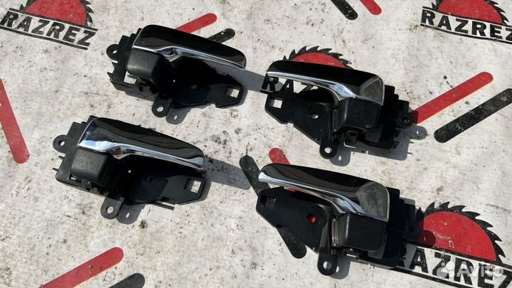 Ручки дверей хром на mitsubishi lancer 10