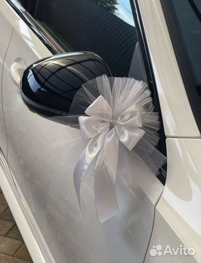 Свадебные украшения на машину, Банты 2 шт