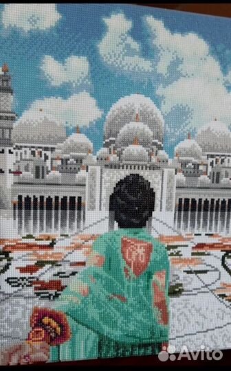 Алмазная мозаика на подрамнике таджмахал