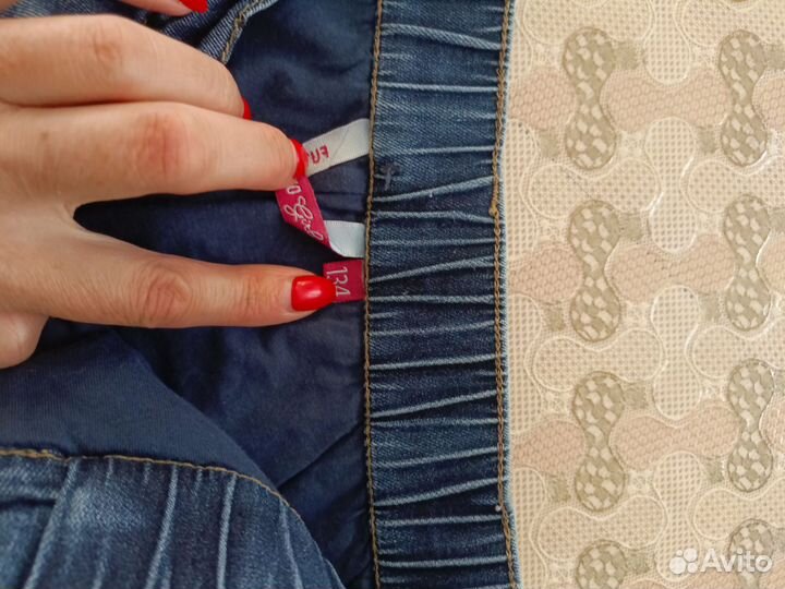 Джинсы для девочки 128-134