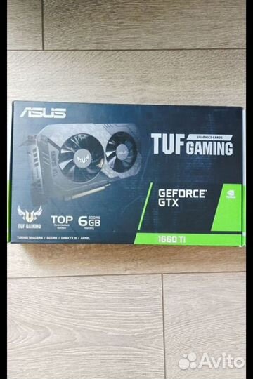 Видеокарта asus GeForce GTX 1660 Ti 6гб gddr6