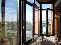 Окно алюминиевое с двумя створками