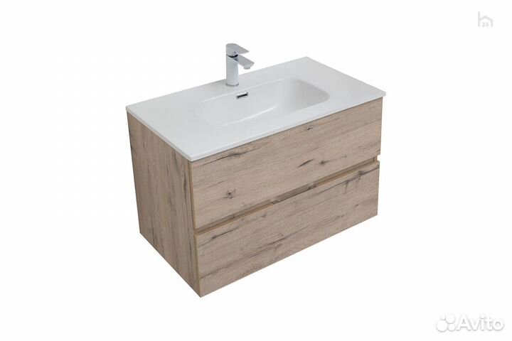 Тумба под раковину для ванной 80 (2 ящика) Алвита