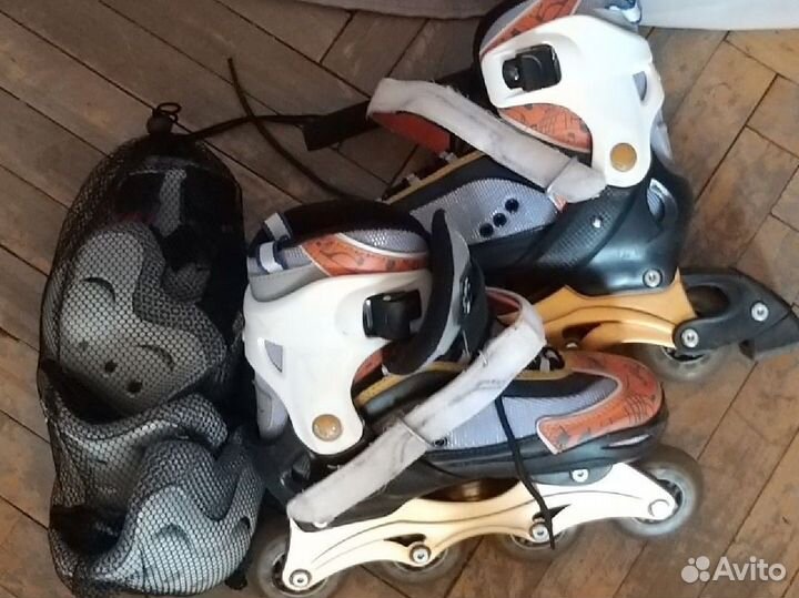 Роликовые коньки с защитой