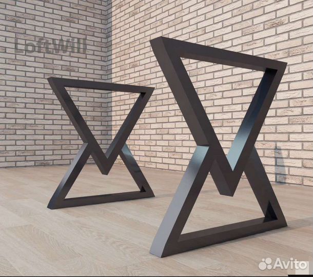 Металлическое подстолье лофт