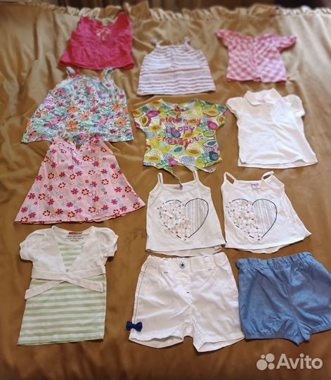 Детская одежда для девочек пакетом 80 86 92