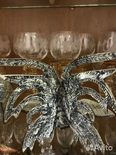 Антикварные петушки.Бронза.Испания