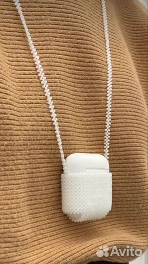 Чехол на airpods, из любых бусин