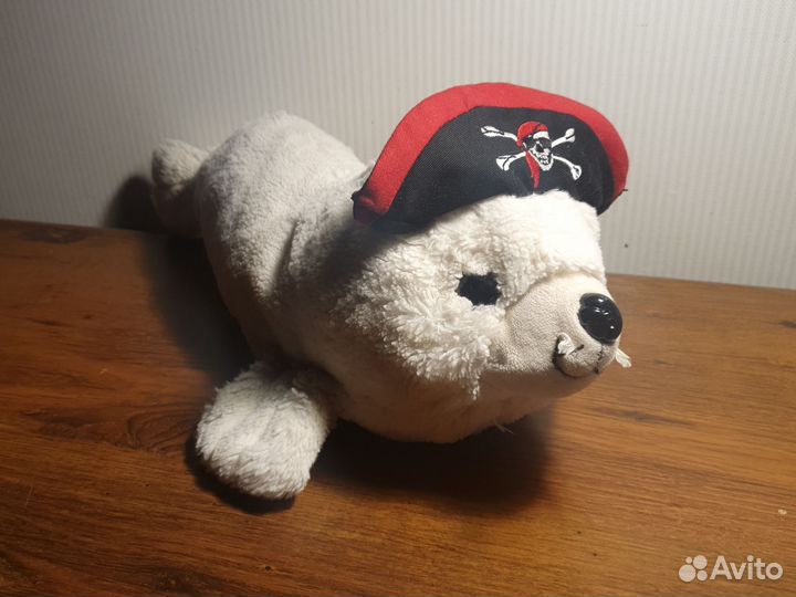 Мягкая игрушка морской котик-пират