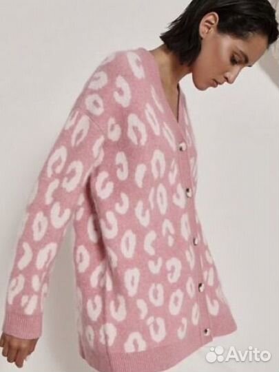 12 storeez кардиган из мохера Леопард