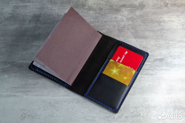 Портмоне для паспорта и автодоков из кожи