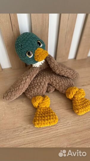 Плюшевые Утки -гуси игрушки ручной работы