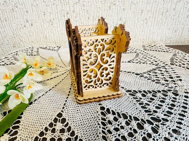 Салфетница деревянная сувенир из Читы