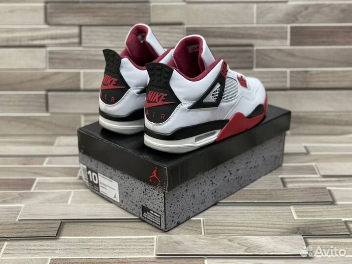 Кроссовки Air Jordan 4 Fire Red (36-45)