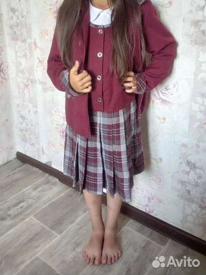 Школьная форма Аврора бордовая в 1 класс