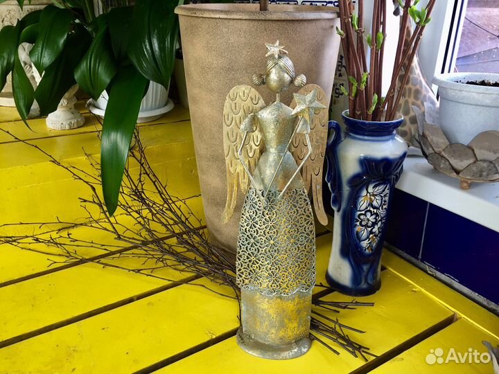 Садовый декор из бетона и металла