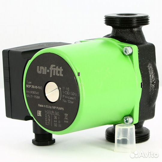Насос для отопления Uni-fitt SCP 25/80 180 с гайка