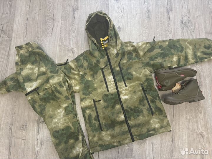 Утепленный костюм камуфляж мох 