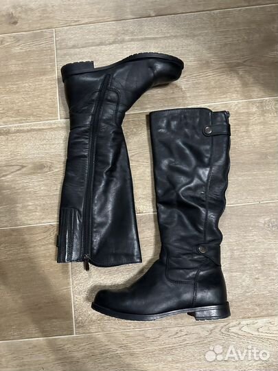 Сапоги кожанные женские демисезонные 39