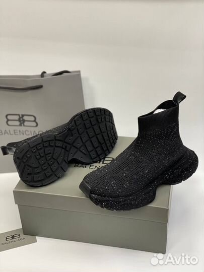 Кеды со стразами Balenciaga